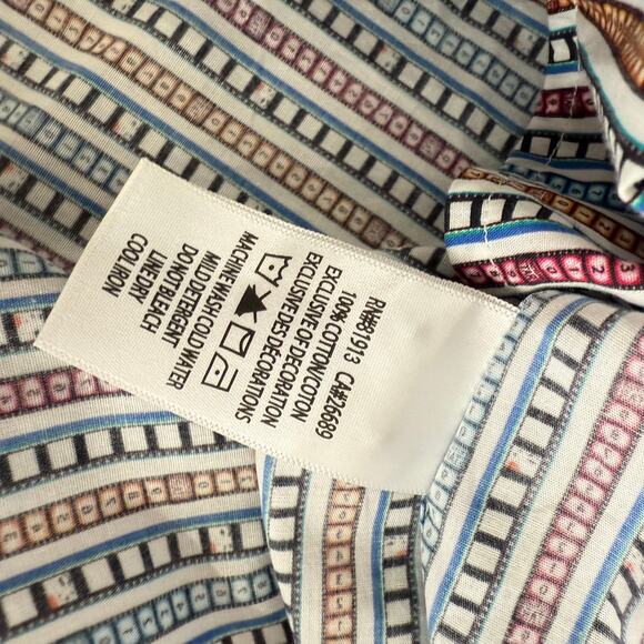 Robert Graham Woven Button Front Long Sleeve Shirt Final Edit Movie Film Print M - Picture 7 of 10